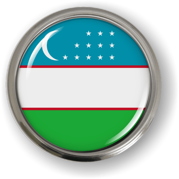 Uzbekistan - Flag - Country Emblem